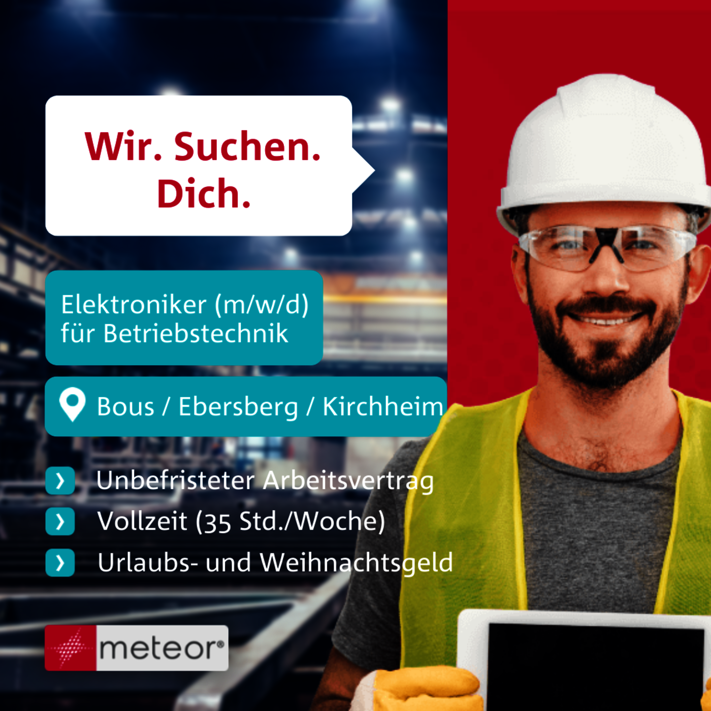 Elektroniker Betriebstechnik (m/w/d) in Bous, Ebersberg oder Kirchheim
