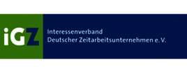 iGZ – Interessenverband Deutscher Zeitarbeitsunternehmen e.V. Siegel: iGZ – Interessenverband Deutscher Zeitarbeitsunternehmen e.V.