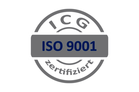 Siegel ISO 9001 – ICG zertifiziert