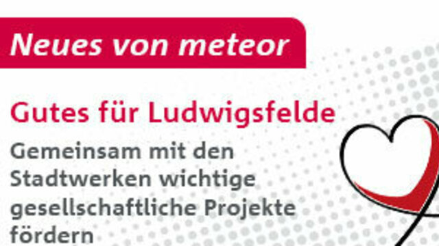 Bild mit Text: Gutes für Ludwigsfelde: Gemeinsam mit den Stadtwerken wichtige gesellschaftliche Projekte fördern